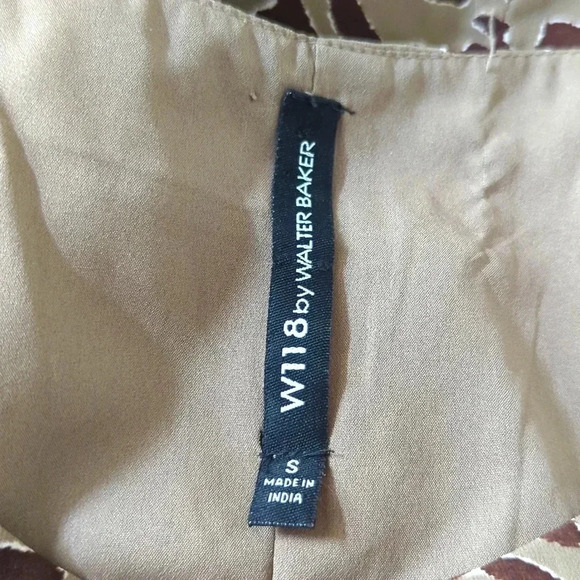 W118 by Walter Baker Brown Leopard Long sleeve Dress - Picture 6 of 8